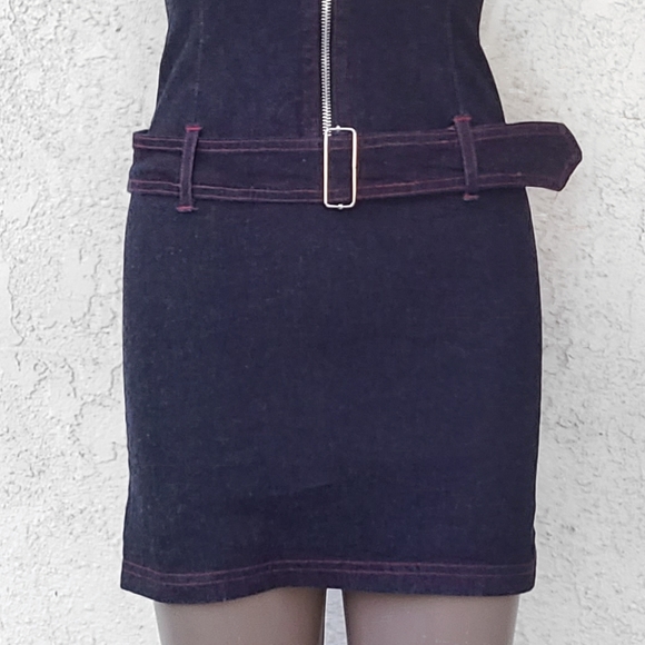 Vintage Sleeveless Denim Dress - Picture 3 of 8